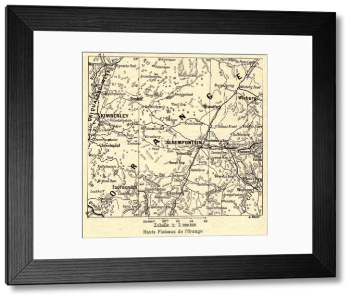 Framed Print : Hauts Plateaux de l'Orange; Afrique Australe, 1914. Creator: Unknown Framed Print : Hauts Plateaux de l'Orange; Afrique Australe, 1914. Creator: Unknown