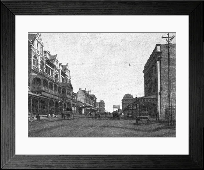 Framed Print : Pretoria. Pretorius Street; Afrique Australe, 1914. Creator: Unknown Framed Print : Pretoria. Pretorius Street; Afrique Australe, 1914. Creator: Unknown