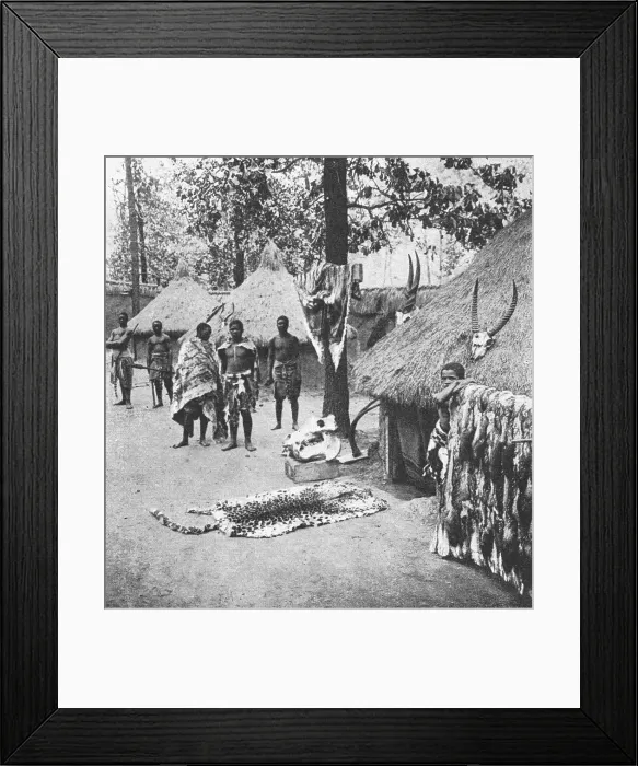 Framed Print : Un village de Basutos; Afrique Australe, 1914. Creator: Unknown Framed Print : Un village de Basutos; Afrique Australe, 1914. Creator: Unknown