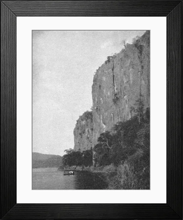 Framed Print : Dans les gorges de Lupata; Afrique Australe, 1914. Creator: Unknown