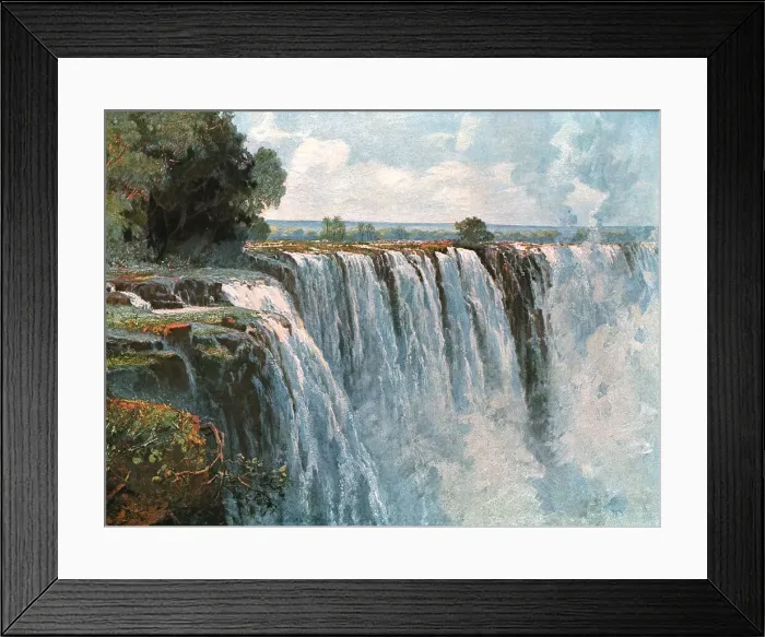 Framed Print : Vue des chutes Victoria (Zambeze); Afrique Australe, 1914. Creator: Unknown Framed Print : Vue des chutes Victoria (Zambeze); Afrique Australe, 1914. Creator: Unknown