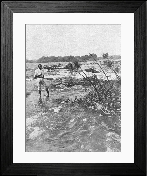 Framed Print : Rapides du Zambeze en amont des chutes Victoria; Afrique Australe, 1914. Creator: Unknown Framed Print : Rapides du Zambeze en amont des chutes Victoria; Afrique Australe, 1914. Creator: Unknown