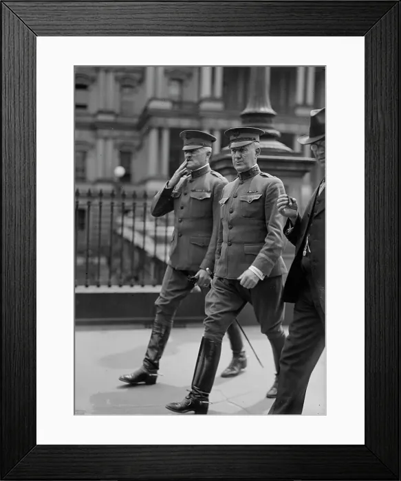 Framed Print : Lt. Col. James Guthrie Harbord, U.S.A. Right, with Pershing, 1917. Creator: Harris & Ewing. Lt. Col. James Guthrie Harbord, U.S.A. Right, with Pershing, 1917. Creator: Harris & Ewing Framed Print : Lt. Col. James Guthrie Harbord, U.S.A. Right, with Pershing, 1917. Creator: Harris & Ewing. Lt. Col. James Guthrie Harbord, U.S.A. Right, with Pershing, 1917. Creator: Harris & Ewing