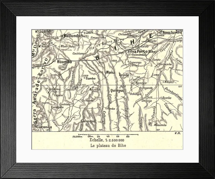 Framed Print : Le plateau de Bihe; Afrique Australe, 1914. Creator: Unknown Framed Print : Le plateau de Bihe; Afrique Australe, 1914. Creator: Unknown