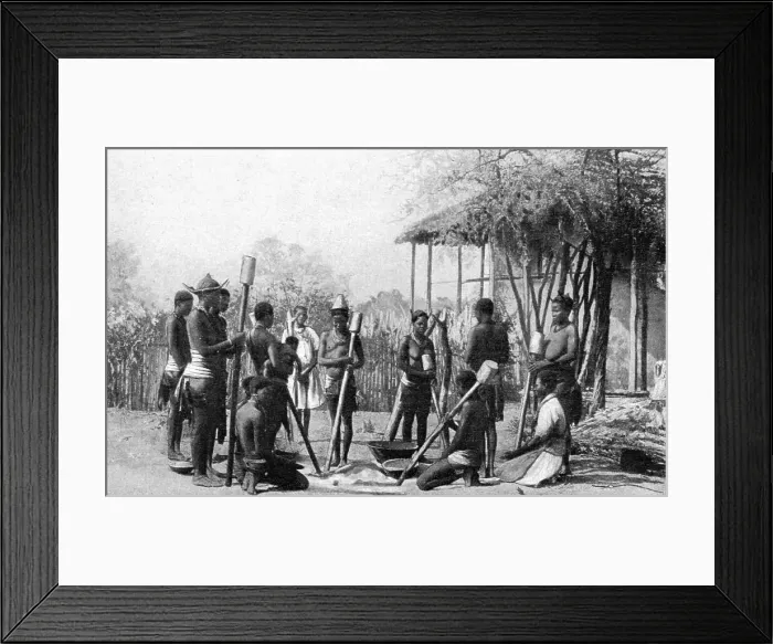 Framed Print : Types d'Ovambo; Afrique Australe, 1914. Creator: Unknown Framed Print : Types d'Ovambo; Afrique Australe, 1914. Creator: Unknown