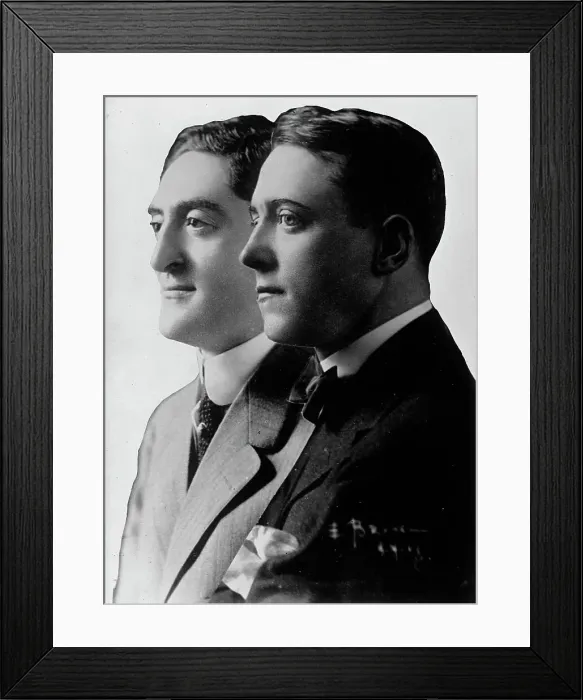 Framed Print : Sam H. Harris, Left, with George M. Cohan, 1917. Creator: Unknown Framed Print : Sam H. Harris, Left, with George M. Cohan, 1917. Creator: Unknown