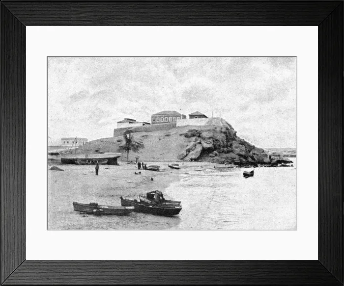 Framed Print : Le fort de Mossamedes; Afrique Australe, 1914. Creator: Unknown Framed Print : Le fort de Mossamedes; Afrique Australe, 1914. Creator: Unknown