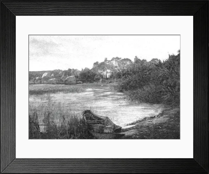 Framed Print : Une baie du lac Victoria; Afrique Australe, 1914. Creator: Unknown Framed Print : Une baie du lac Victoria; Afrique Australe, 1914. Creator: Unknown