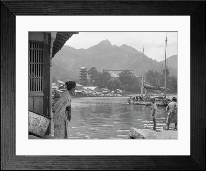 Framed Print : Travel views of Japan and Korea, 1908. Creator: Arnold Genthe Framed Print : Travel views of Japan and Korea, 1908. Creator: Arnold Genthe