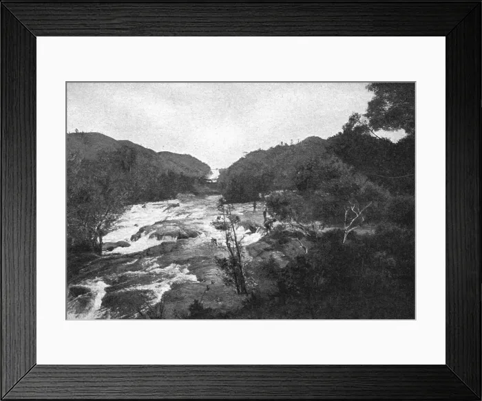 Framed Print : Une riviere en foret. L'lantara; Iles Africaines de la mer des Indes, 1914. Creator: Unknown Framed Print : Une riviere en foret. L'lantara; Iles Africaines de la mer des Indes, 1914. Creator: Unknown