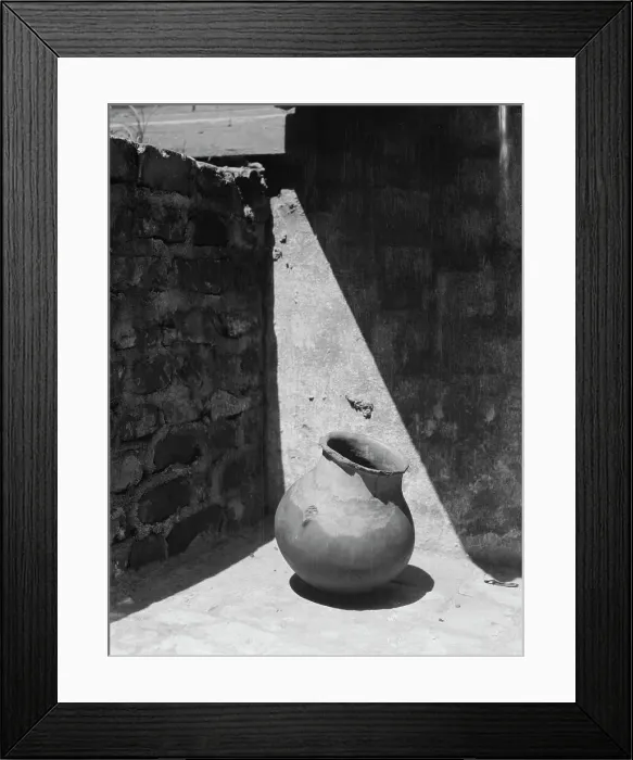 Framed Print : Spanish water jar, New Orleans, between 1920 and 1926. Creator: Arnold Genthe Framed Print : Spanish water jar, New Orleans, between 1920 and 1926. Creator: Arnold Genthe