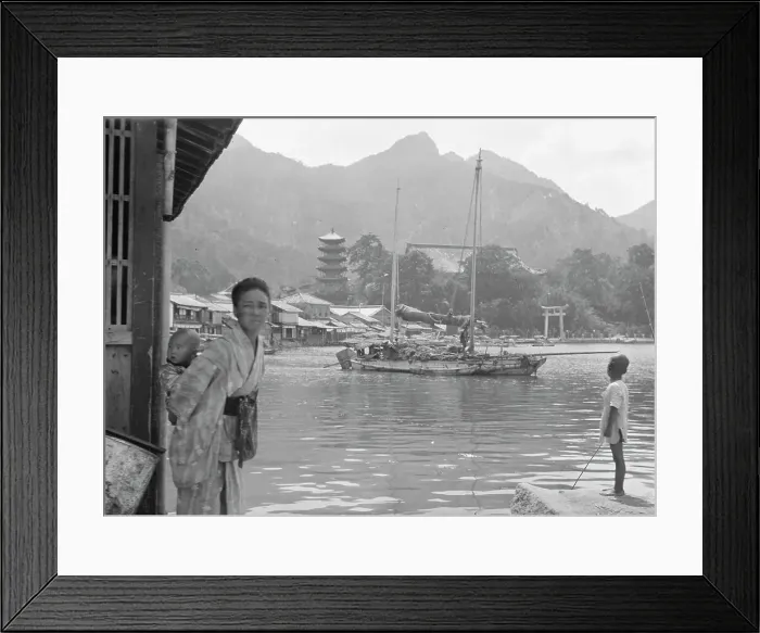 Framed Print : Travel views of Japan and Korea, 1908. Creator: Arnold Genthe Framed Print : Travel views of Japan and Korea, 1908. Creator: Arnold Genthe