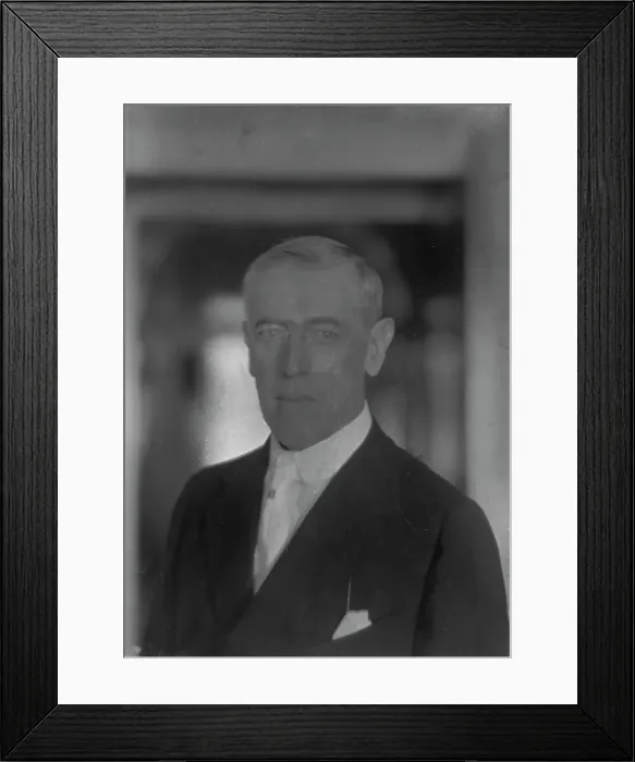 Framed Print : Wilson, Woodrow, President, portrait photograph, 1916 Aug. 7. Creator: Arnold Genthe Framed Print : Wilson, Woodrow, President, portrait photograph, 1916 Aug. 7. Creator: Arnold Genthe