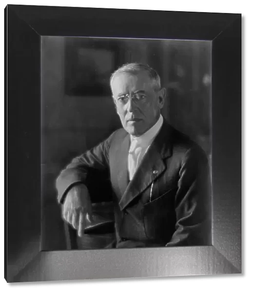 Wilson, Woodrow, President, portrait photograph, 1916. Creator: Arnold Genthe