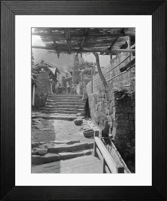 Framed Print : Travel views of Japan and Korea, 1908. Creator: Arnold Genthe Framed Print : Travel views of Japan and Korea, 1908. Creator: Arnold Genthe