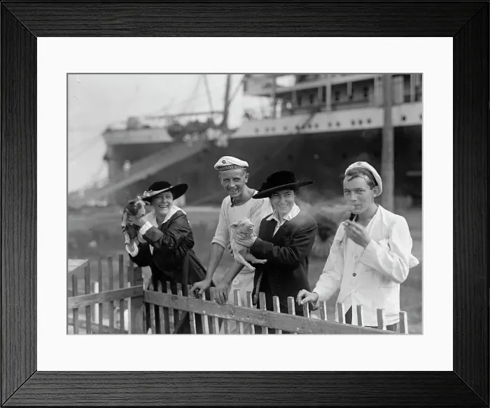 Framed Print : German Sailors Interned in U.S. 1917. Creator: Harris & Ewing. German Sailors Interned in U.S. 1917. Creator: Harris & Ewing Framed Print : German Sailors Interned in U.S. 1917. Creator: Harris & Ewing. German Sailors Interned in U.S. 1917. Creator: Harris & Ewing