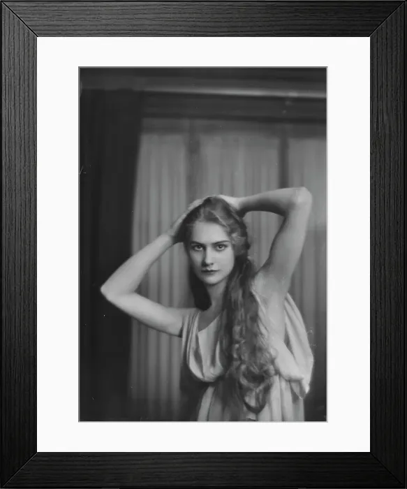 Framed Print : Lyons, Helen, Miss, portrait photograph, between 1917 and 1921. Creator: Arnold Genthe Framed Print : Lyons, Helen, Miss, portrait photograph, between 1917 and 1921. Creator: Arnold Genthe