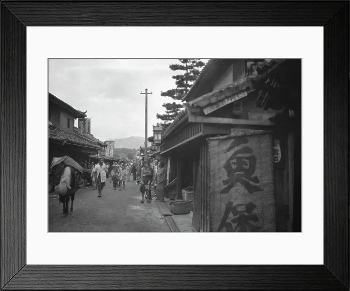Framed Print : Travel views of Japan and Korea, 1908. Creator: Arnold Genthe Framed Print : Travel views of Japan and Korea, 1908. Creator: Arnold Genthe