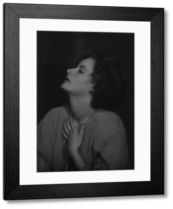Framed Print : Miss Greta Garbo, portrait photograph, 1925 July 27. Creator: Arnold Genthe Framed Print : Miss Greta Garbo, portrait photograph, 1925 July 27. Creator: Arnold Genthe