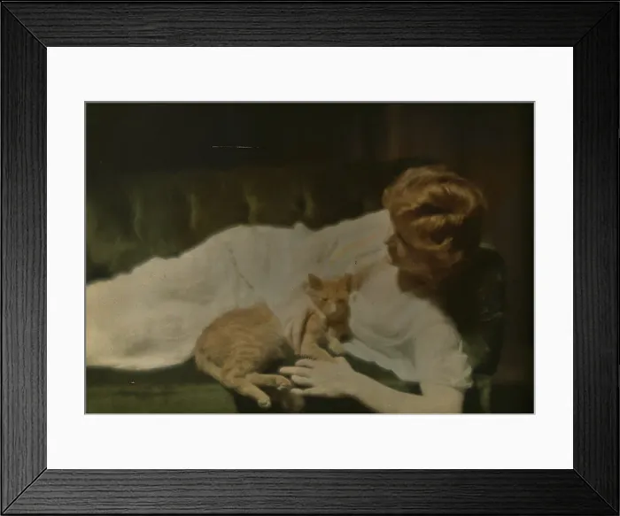 Framed Print : Ann Murdock with Buzzer IV, 1914. Creator: Arnold Genthe Framed Print : Ann Murdock with Buzzer IV, 1914. Creator: Arnold Genthe