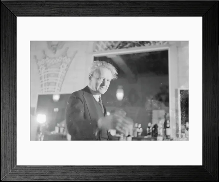 Framed Print : Arnold Genthe at a party, restaurant, or nightclub, between 1911 and 1942. Creator: Arnold Genthe Framed Print : Arnold Genthe at a party, restaurant, or nightclub, between 1911 and 1942. Creator: Arnold Genthe