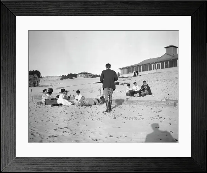 Framed Print : Arnold Genthe photographing George Sterling, Mary Austin, Jack London and Jimmie... c1896-c1942. Creator: Arnold Genthe Framed Print : Arnold Genthe photographing George Sterling, Mary Austin, Jack London and Jimmie... c1896-c1942. Creator: Arnold Genthe