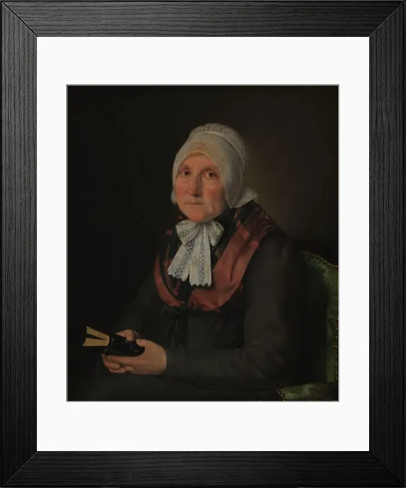 Framed Print : Maria Magdalena Jensen, née Jessen, the Artist's Mother, 1821-1822. Creator: Christian Albrecht Jensen Framed Print : Maria Magdalena Jensen, née Jessen, the Artist's Mother, 1821-1822. Creator: Christian Albrecht Jensen