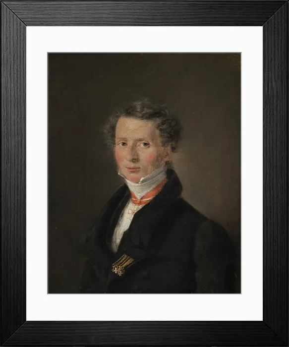 Framed Print : Mathias Friis von Irgens-Bergh, Danish Chargé d'Affaires in Dresden, 1824. Creator: Christian Albrecht Jensen Framed Print : Mathias Friis von Irgens-Bergh, Danish Chargé d'Affaires in Dresden, 1824. Creator: Christian Albrecht Jensen