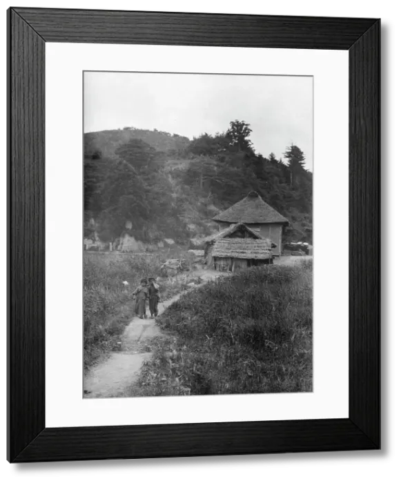 Framed Print : Travel views of Japan and Korea, 1908. Creator: Arnold Genthe Framed Print : Travel views of Japan and Korea, 1908. Creator: Arnold Genthe