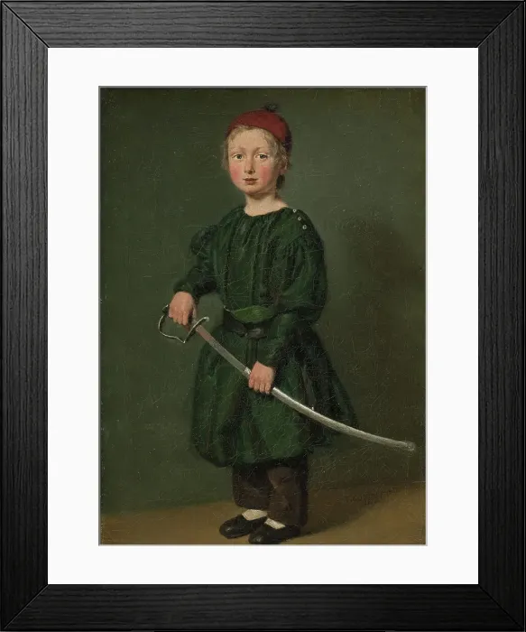 Framed Print : One of the Artist's Sons, 1836. Creator: Christian Albrecht Jensen Framed Print : One of the Artist's Sons, 1836. Creator: Christian Albrecht Jensen