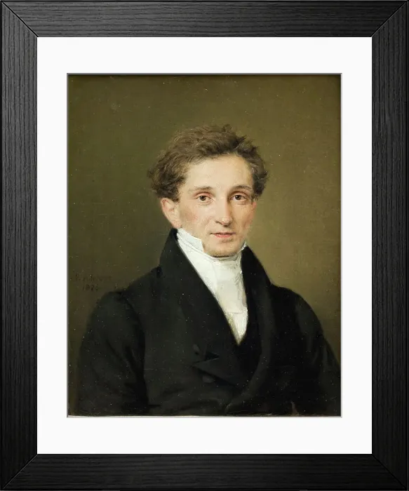 Framed Print : Portrait of Johannes Sobotker Hohlenberg;In charge of the Trading Station in Serampore... 1826. Creator: Christian Albrecht Jensen Framed Print : Portrait of Johannes Sobotker Hohlenberg;In charge of the Trading Station in Serampore... 1826. Creator: Christian Albrecht Jensen
