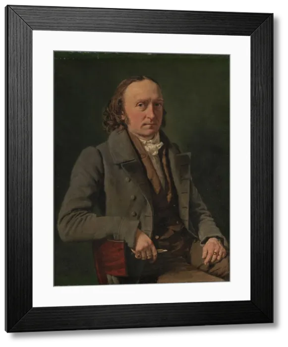 Framed Print : Self-Portrait, 1836. Creator: Christian Albrecht Jensen