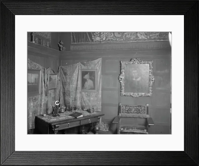 Framed Print : Interior of one of Arnold Genthe's San Francisco studios, between 1896 and 1911. Creator: Arnold Genthe Framed Print : Interior of one of Arnold Genthe's San Francisco studios, between 1896 and 1911. Creator: Arnold Genthe