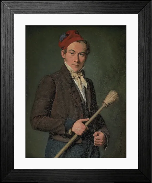 Framed Print : The Scene-Painter Troels Lund, 1836. Creator: Christian Albrecht Jensen Framed Print : The Scene-Painter Troels Lund, 1836. Creator: Christian Albrecht Jensen