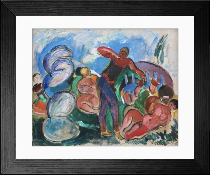 Framed Print : Composition with Figures, 1916. Creator: Jens Adolf Emil Jerichau Framed Print : Composition with Figures, 1916. Creator: Jens Adolf Emil Jerichau