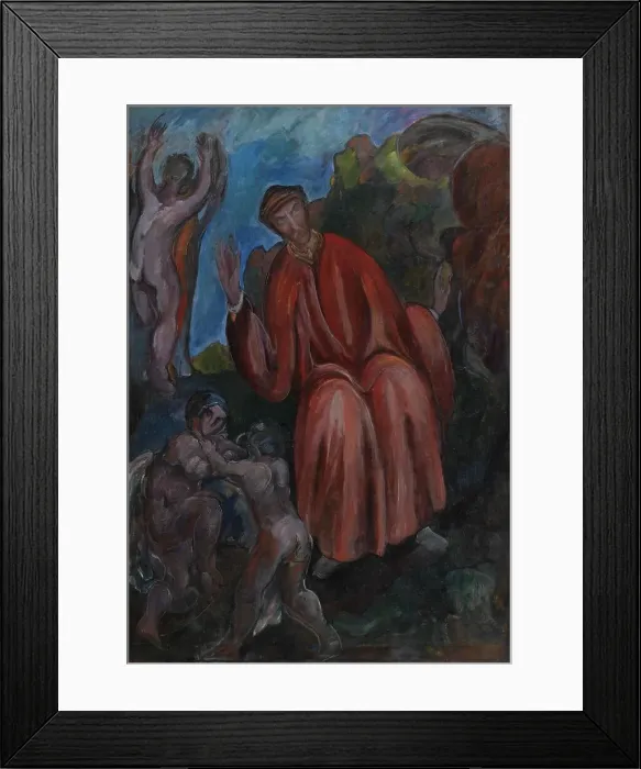 Framed Print : Dante. Prophets, Opus I, 1912. Creator: Jens Adolf Emil Jerichau Framed Print : Dante. Prophets, Opus I, 1912. Creator: Jens Adolf Emil Jerichau