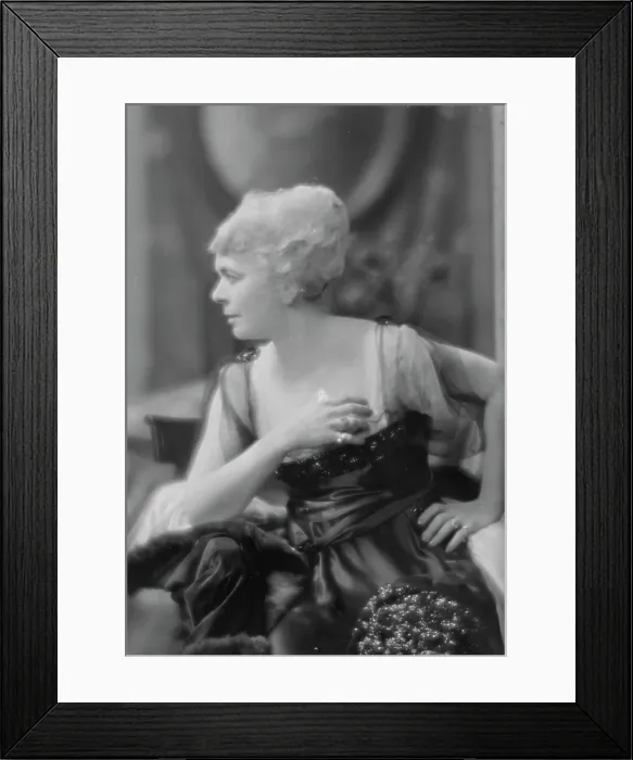 Framed Print : Marwick, James, Mrs. portrait photograph, 1916 Jan. 5 or Jan. 6. Creator: Arnold Genthe Framed Print : Marwick, James, Mrs. portrait photograph, 1916 Jan. 5 or Jan. 6. Creator: Arnold Genthe