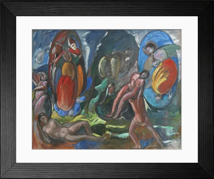 Framed Print : The Creation of Eve. Composition. Opus II, 1915. Creator: Jens Adolf Emil Jerichau Framed Print : The Creation of Eve. Composition. Opus II, 1915. Creator: Jens Adolf Emil Jerichau