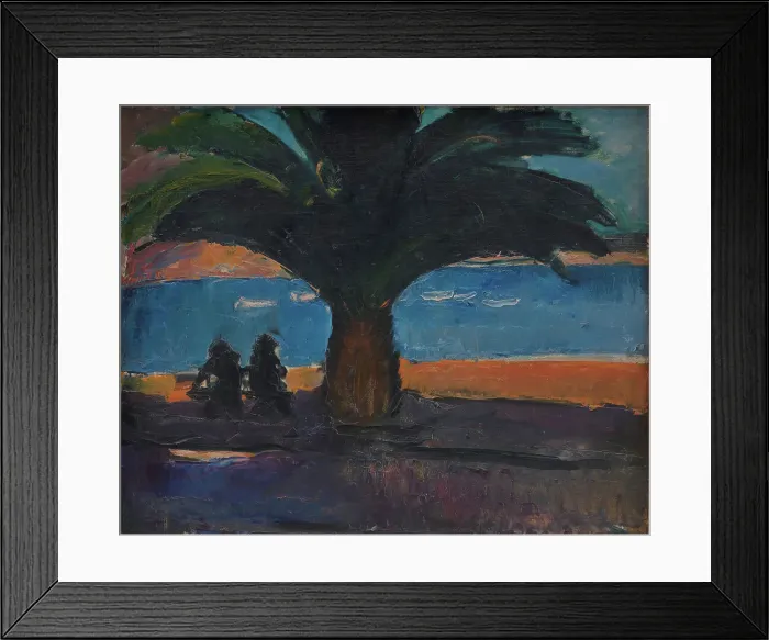 Framed Print : The Thick Palm. View from Villefranche, 1915. Creator: Jens Adolf Emil Jerichau Framed Print : The Thick Palm. View from Villefranche, 1915. Creator: Jens Adolf Emil Jerichau