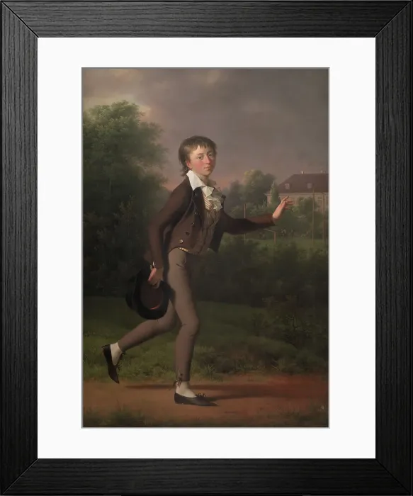 Framed Print : A Running Boy. Marcus Holst von Schmidten, 1802. Creator: Jens Juel Framed Print : A Running Boy. Marcus Holst von Schmidten, 1802. Creator: Jens Juel