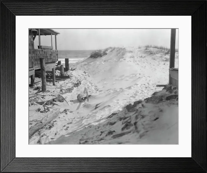 Framed Print : View near Arnold Genthe's bungalow in Long Beach, New York, between 1911 and 1942. Creator: Arnold Genthe Framed Print : View near Arnold Genthe's bungalow in Long Beach, New York, between 1911 and 1942. Creator: Arnold Genthe
