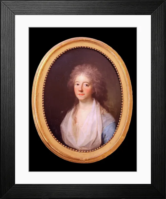 Framed Print : Elisabeth (Lisa) de la Calmette, f. baronesse Iselin, 1802-1860. Creator: Jens Juel Framed Print : Elisabeth (Lisa) de la Calmette, f. baronesse Iselin, 1802-1860. Creator: Jens Juel