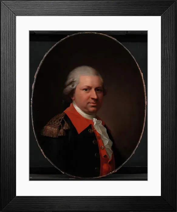 Framed Print : Naval Officer Henrik Gerner, 1785. Creator: Jens Juel Framed Print : Naval Officer Henrik Gerner, 1785. Creator: Jens Juel