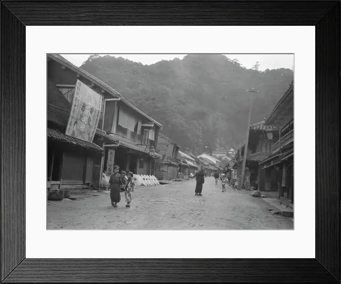 Framed Print : Travel views of Japan and Korea, 1908. Creator: Arnold Genthe Framed Print : Travel views of Japan and Korea, 1908. Creator: Arnold Genthe