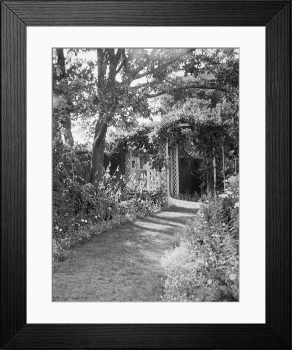 Framed Print : Herter, Albert, garden, between 1932 and 1942. Creator: Arnold Genthe Framed Print : Herter, Albert, garden, between 1932 and 1942. Creator: Arnold Genthe