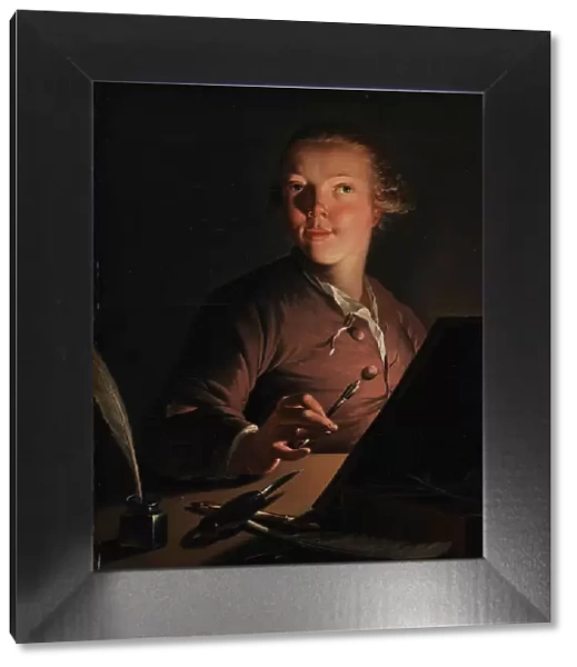 Self-portrait by Candlelight, 1762-1766. Creator: Jens Juel