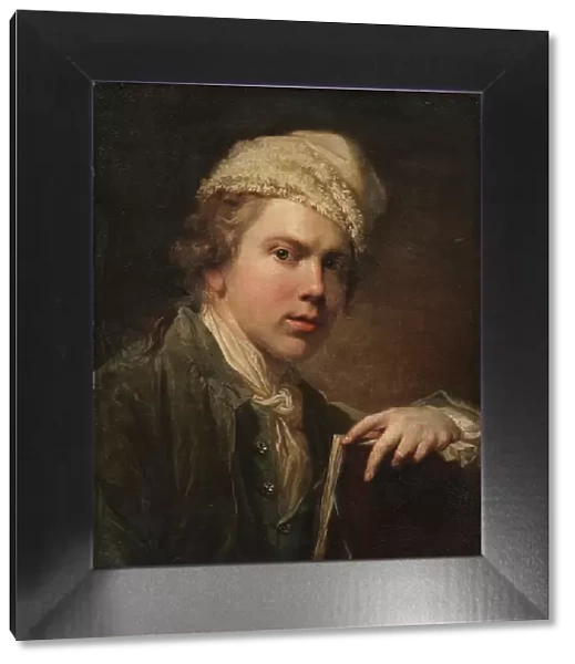 Self-portrait with Portfolio, 1773-1774. Creator: Jens Juel