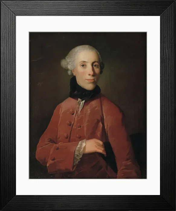 Framed Print : The Court Seal Engraver Ahron Jacobson, 1767. Creator: Jens Juel Framed Print : The Court Seal Engraver Ahron Jacobson, 1767. Creator: Jens Juel