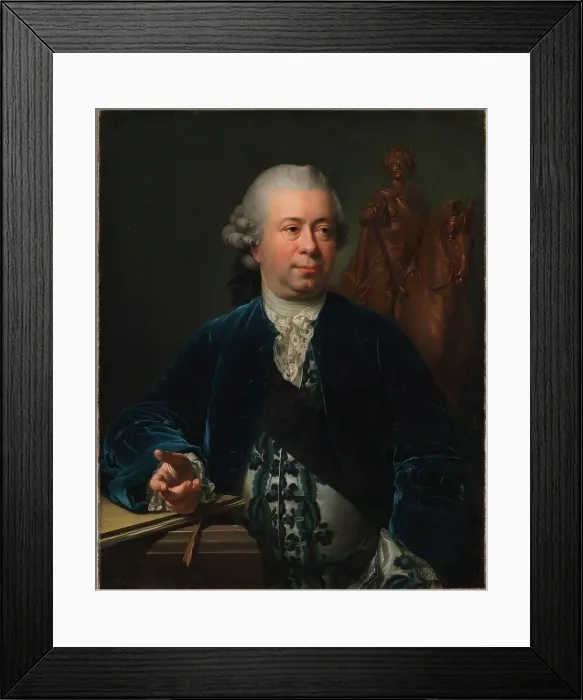Framed Print : The Sculptor Jacques-François-Joseph Saly, 1772. Creator: Jens Juel Framed Print : The Sculptor Jacques-François-Joseph Saly, 1772. Creator: Jens Juel