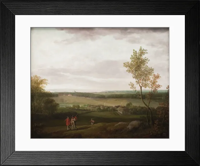 Framed Print : View of the Country near Jægerspris, 1782. Creator: Jens Juel Framed Print : View of the Country near Jægerspris, 1782. Creator: Jens Juel